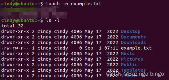 Linux 指令心法（四）`touch` 创建一个新的空文件