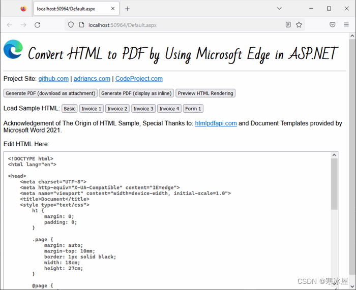 C# : HTML to PDF - page break with PdfSharp and HtmlRenderer 