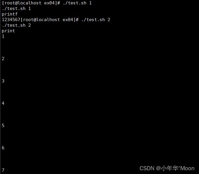 linux下shell编程print与printf的区别