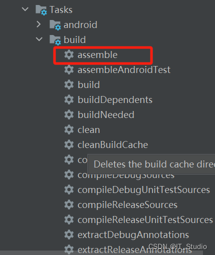 android studio新版本gradle Tasks找不到assemble