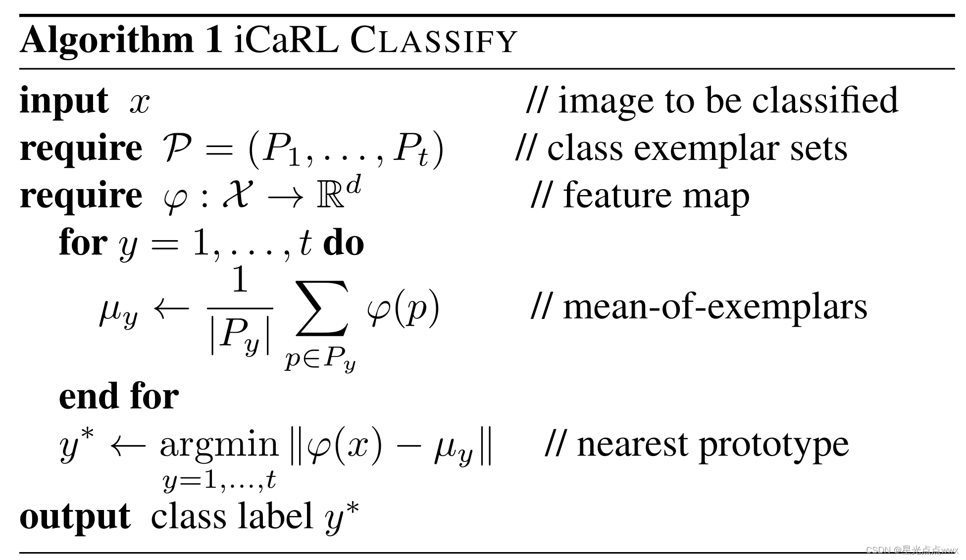 iCaRL Classification