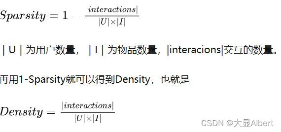 推荐系统——数据稀疏度计算-CSDN博客