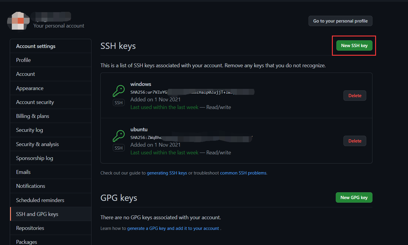 ubuntu解决：permission denied (publickey) 或 github添加ssh key 无效仍报permission