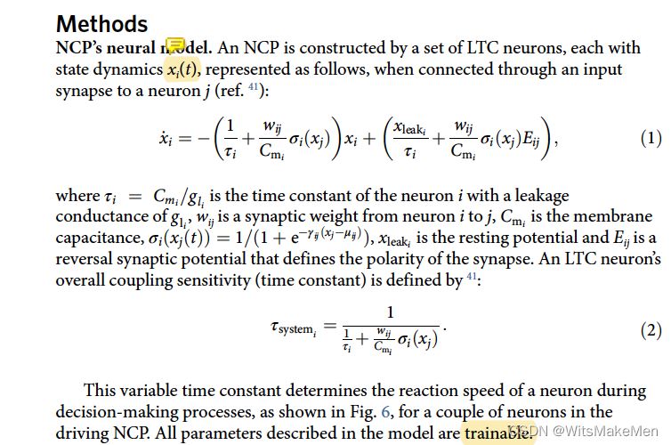 【论文理解】Neural circuit policies enabling auditable autonomy