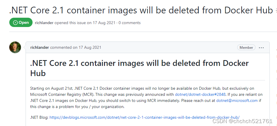 linux docker microsoft/dotnet:2.1-aspnetcore-runtime error （Linux生成docker netcore2.1的镜像-踩坑）