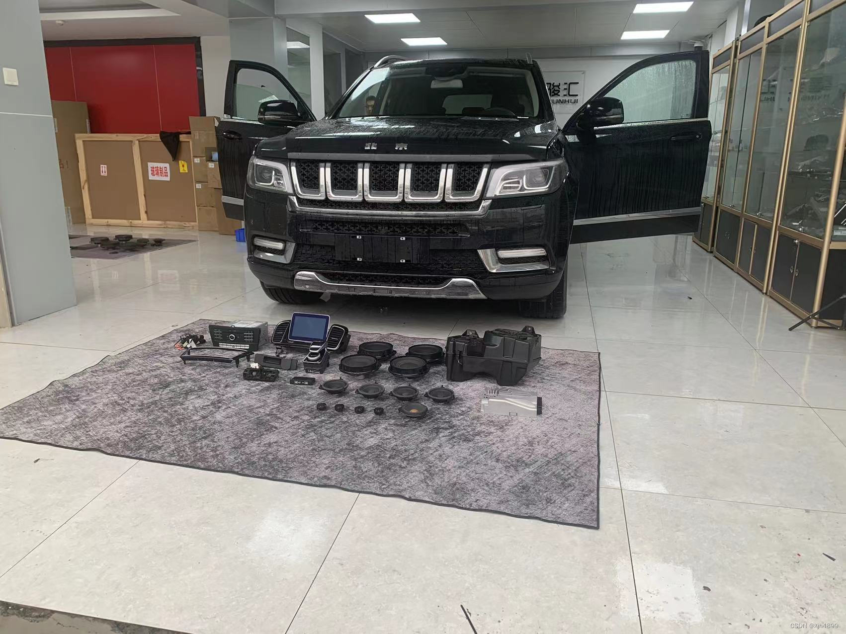 北京bj90升级奔驰gls450主机,鼠标,中控屏,后摄像头,前排座椅通风