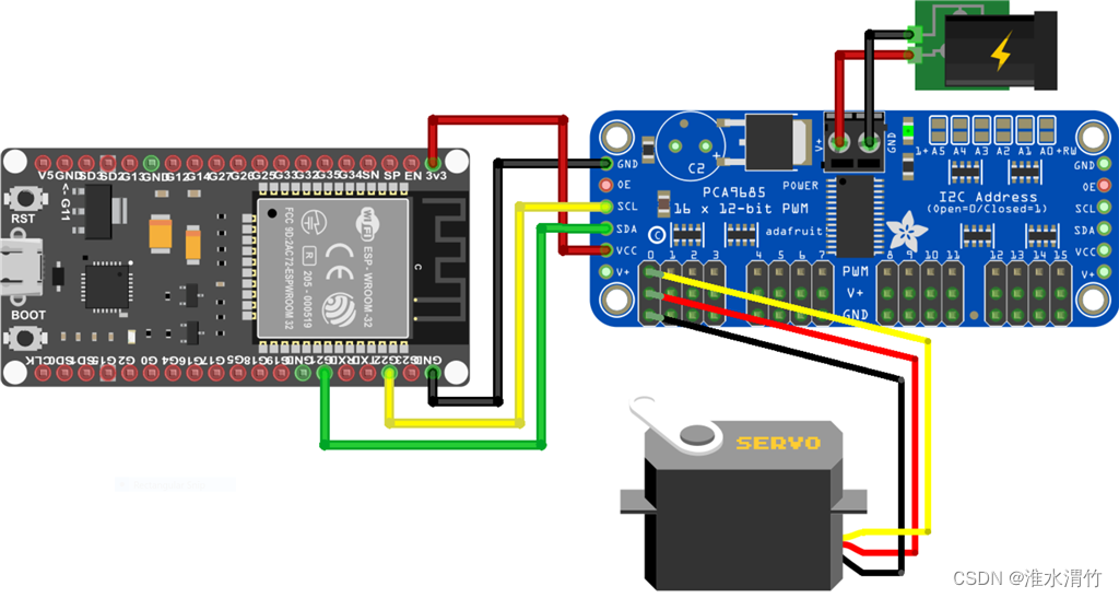 ESP32（或ESP32CAM）使用PCA9685模块arduino，自定义I2C引脚_esp32 pca9685CSDN博客