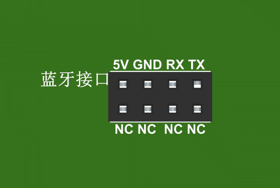 ▲ 图9.2 辅助车模蓝牙排母接口示意图