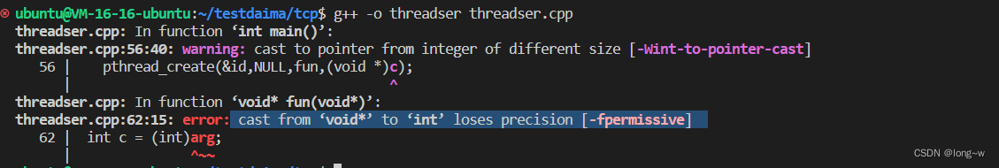 Cast To Pointer From Integer Of Different Size Wint To Pointer Cast