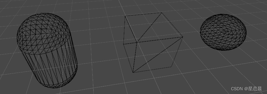 Unity默认的胶囊体，立方体和球体
