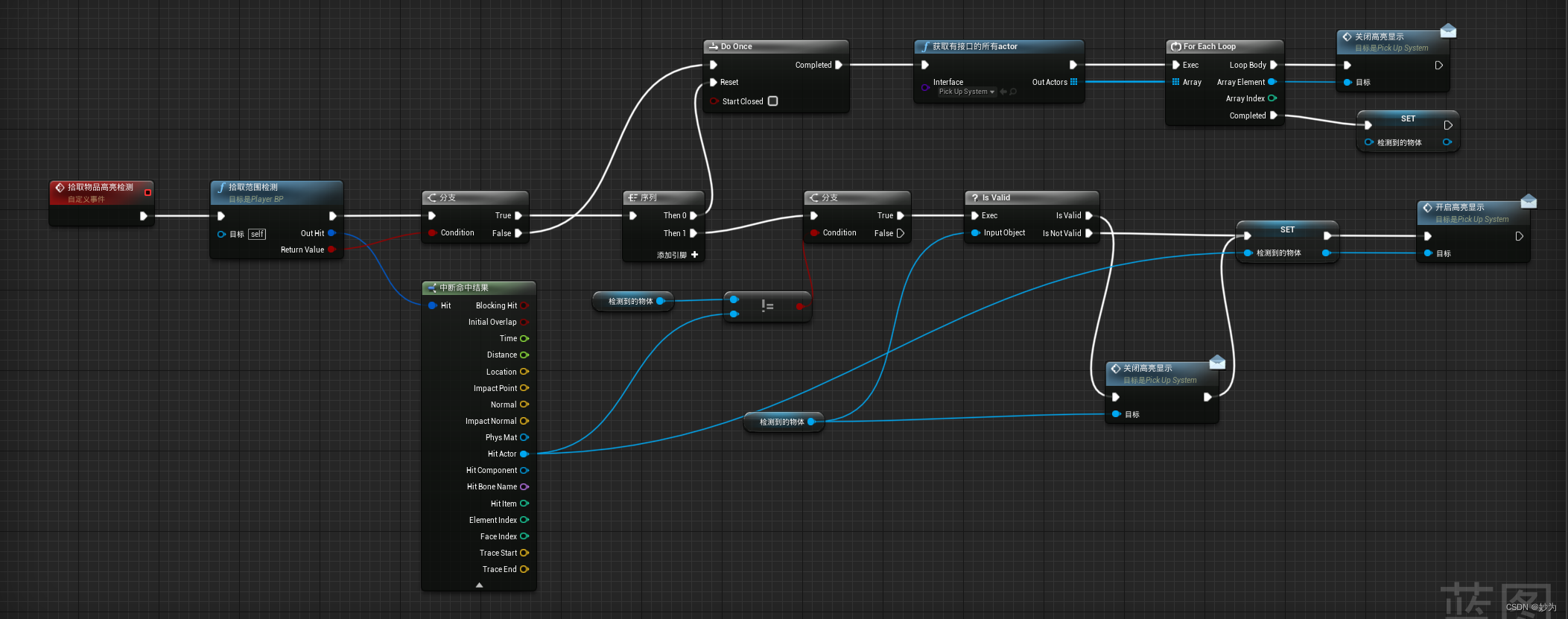 UE4拾取物品高亮显示