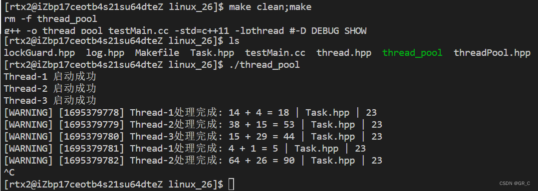 零基础Linux_26(多线程)线程池代码+单例模式+线程安全