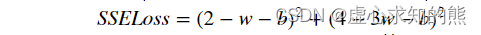 SSELoss=(2−w−b)2+(4−3w−b)2