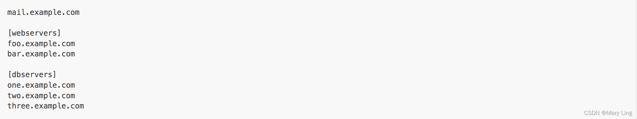 Ansible inventory文件详解