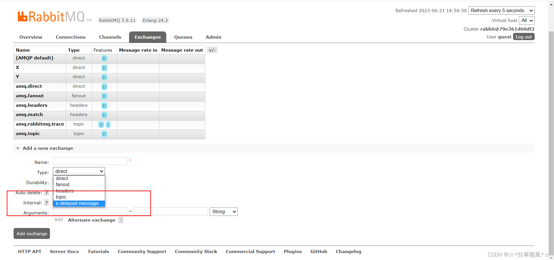 Docker中为RabbitMQ安装rabbitmq_delayed_message_exchange插件