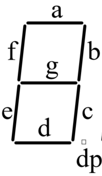 共阳数码管原理图在这里插入图片描述