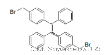 1,2-二苯基-1,2-二(4-苄溴基苯基)乙烯；TPE-MB结构式