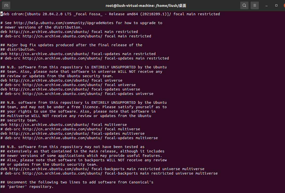  Linux Ubuntu etc apt sources list ifconfig net tools 