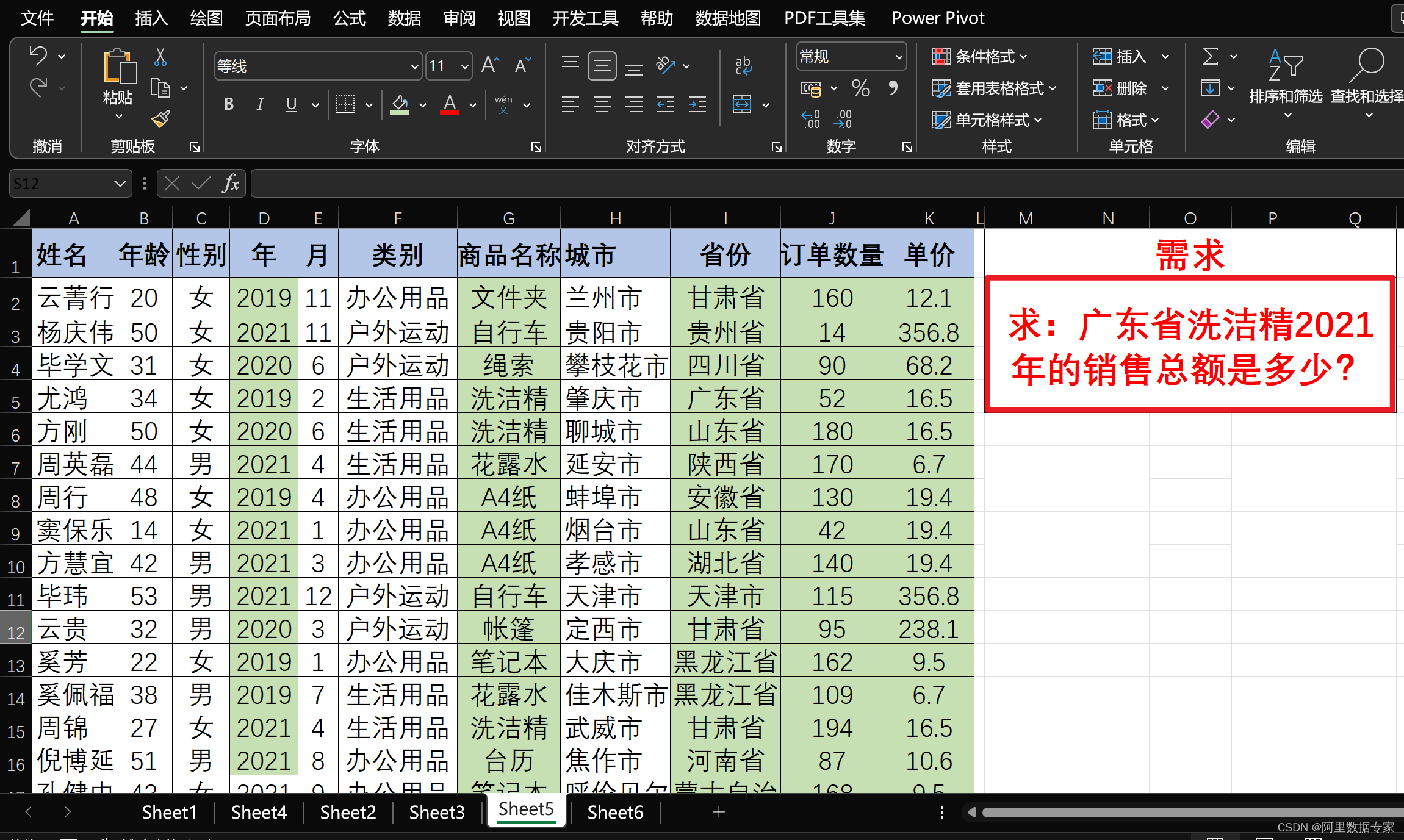 ChatGPT AIGC 完成 Excel多条件求和操作