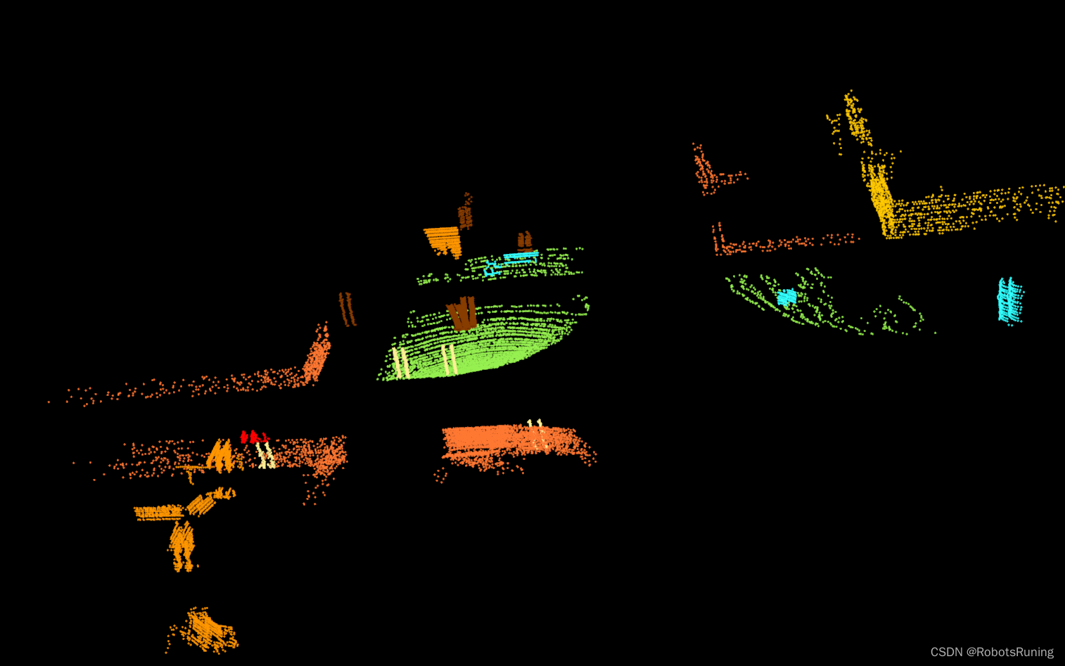 对完成初始配对的std::vector＜pcl::PointCloud＜pcl::PointXYZRGB＞::Ptr＞ 进行可视化