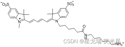 Sulfo-CY5 NH2荧光光谱特性-激发波长与发射波长【星戈瑞】