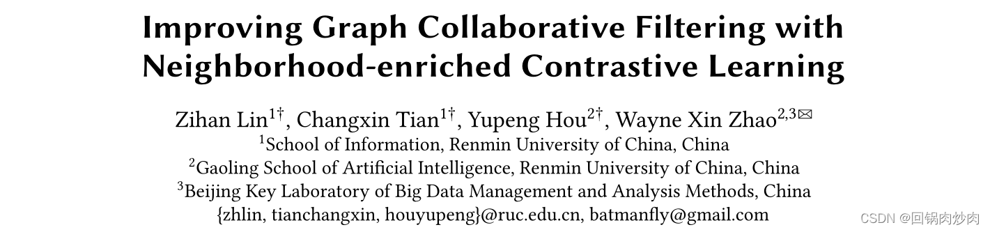 Improving Graph Collaborative Filtering with Neighborhood-enriched ...
