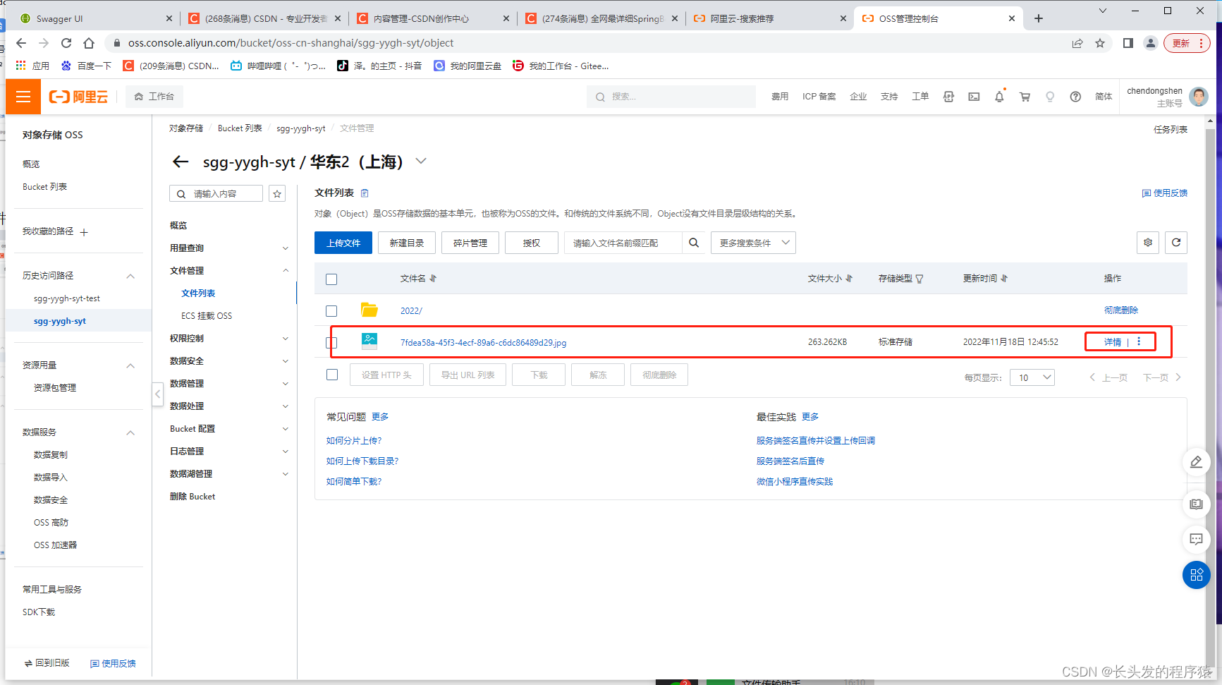 全网最详细SpringBoot、SpringCloud整合阿里云OSS对象存储服务_spring Cloud Oss-CSDN博客