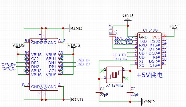 usb转typec电路图图片