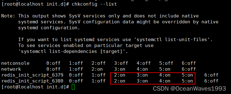 centos7 SystemV 开机自启动脚本配置方法 redis集群三主三从