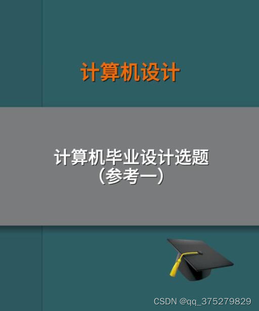 2023-2024年计算机毕业设计题目推荐-小默在职场