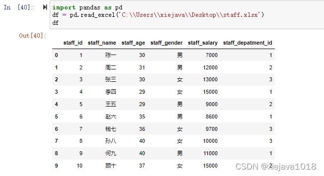 通过Excel加载数据