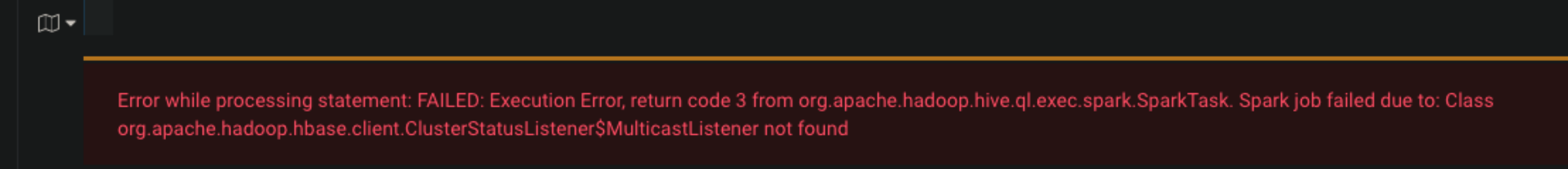 Hive on Spark query Hive mapping HBase table error - Programmer Sought