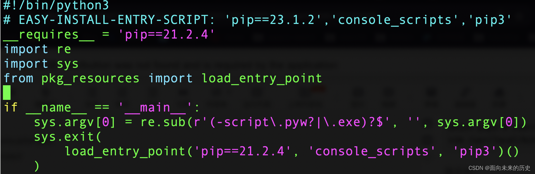 pip3 报错 distribution was not found and is required by the application