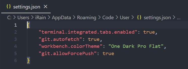 Force push is not allowed, please enable it with the ‘git.allowForcePush‘ setting.