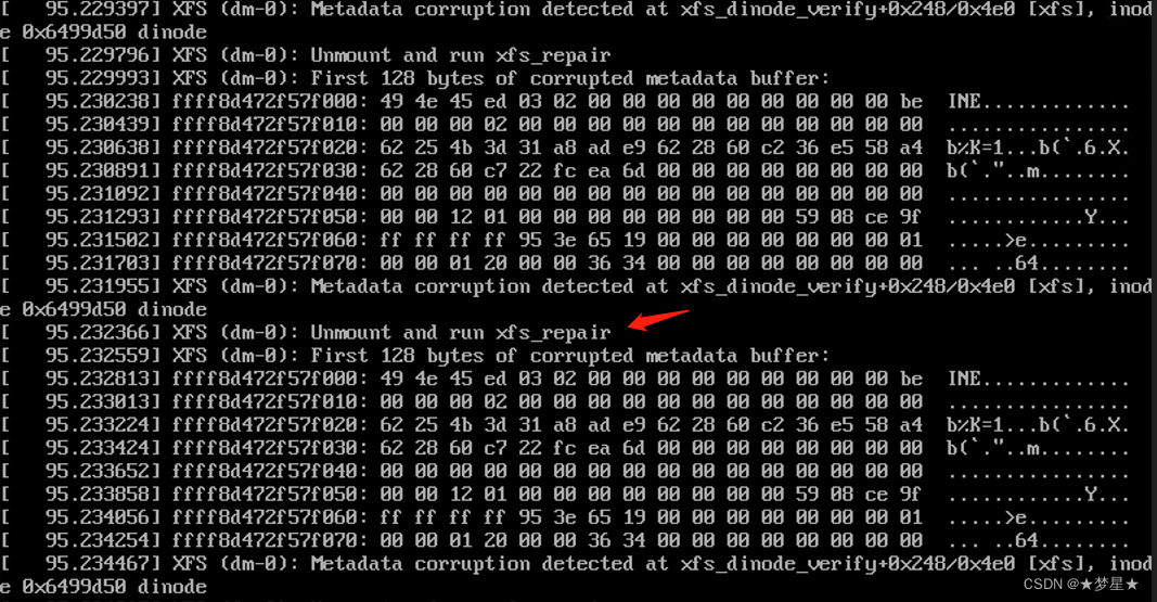VMware 安装Centos7 虚拟机 报Unmount and run xfs_repair