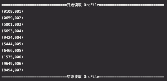 Spark/Scala - 读取 RcFile  OrcFile