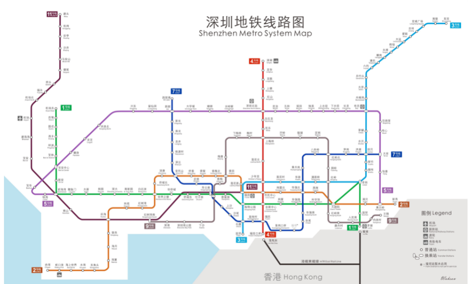 2021年深圳地铁线路图图片