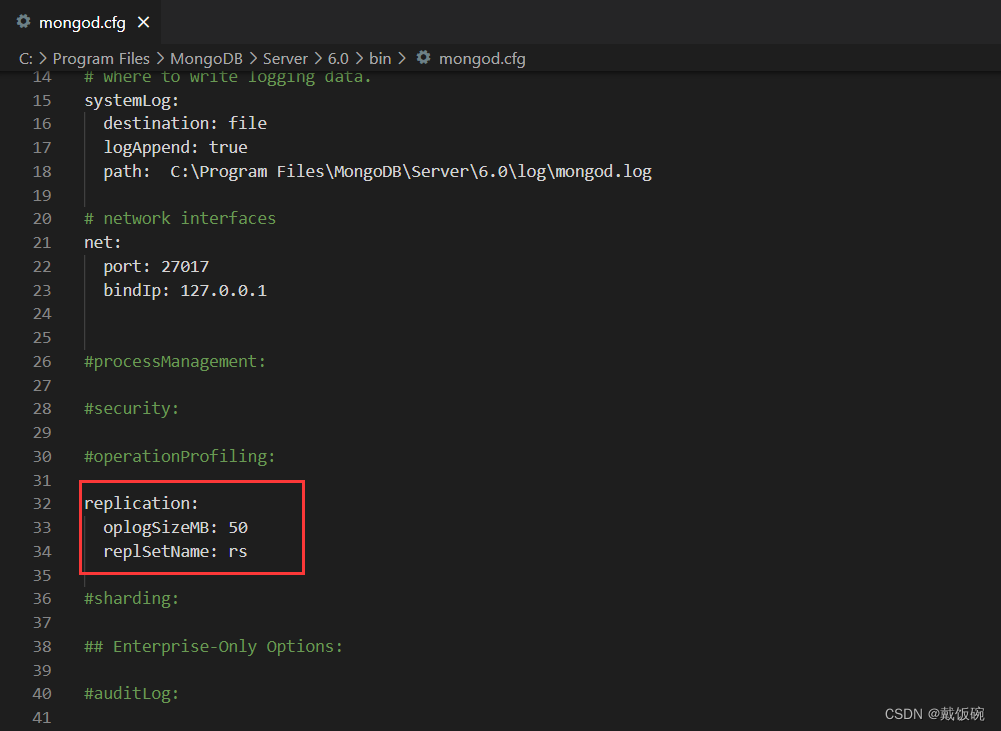 在windows系统开启MongoDB 6.x的oplog_win10安装mongodb并开始oplog-CSDN博客