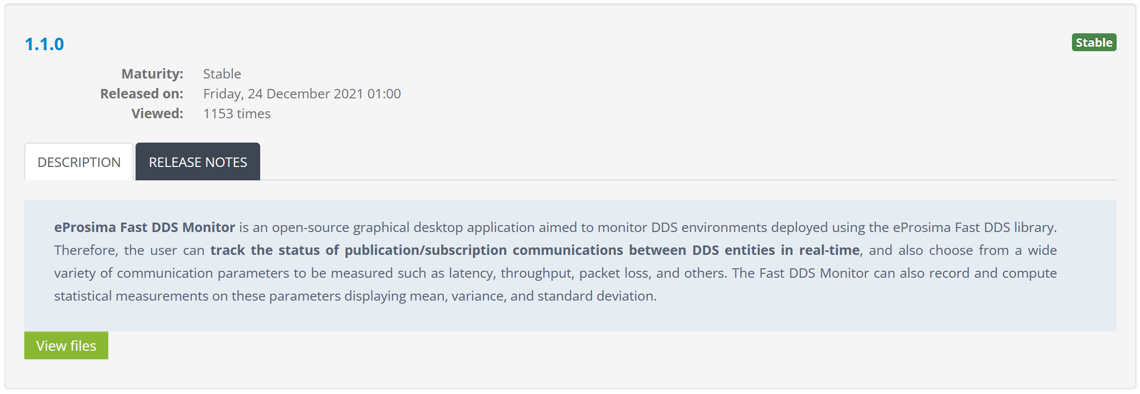 Fast DDS Monitor 