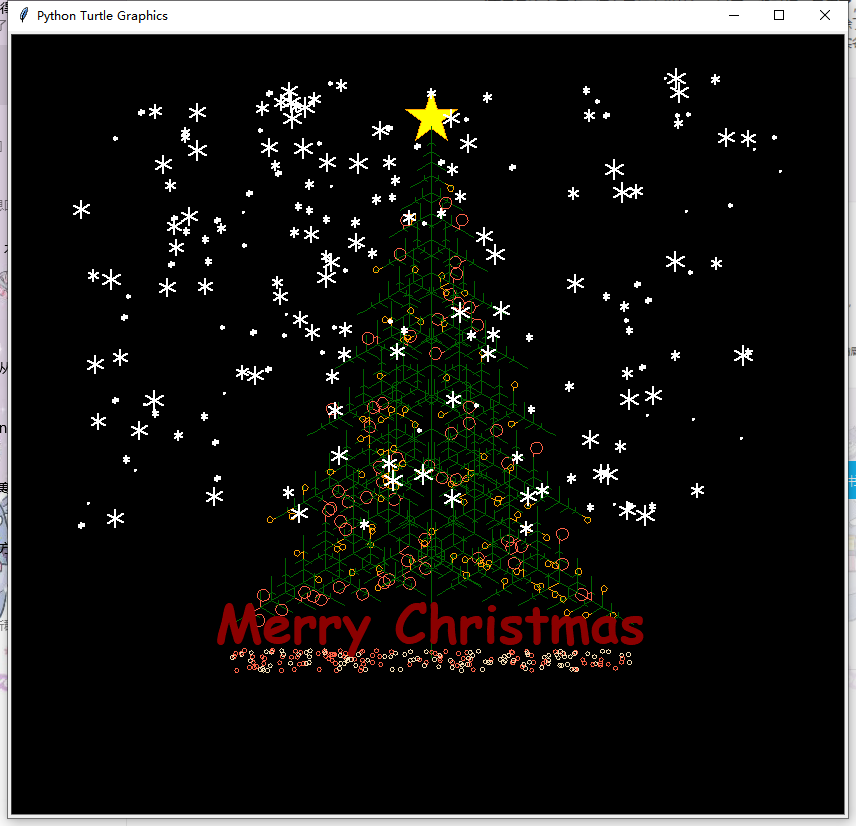 用Python画出圣诞树，瞧瞧我这简易版的吧