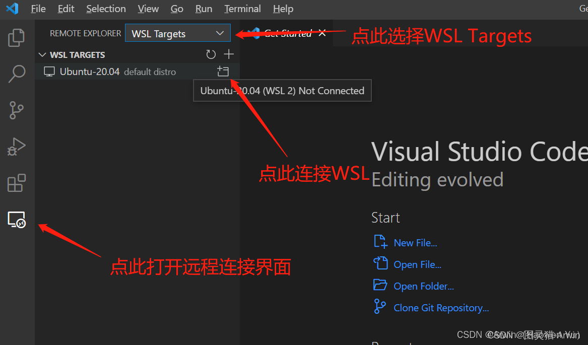 Figure 2-26 VS Code remotely connects to local WSL