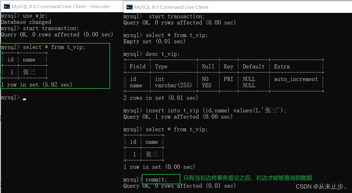 MySQL之事务