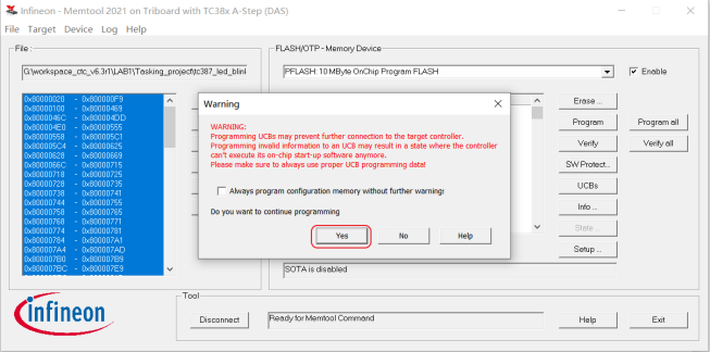 英飞凌DAP miniWiggler程序烧写操作说明-CSDN博客