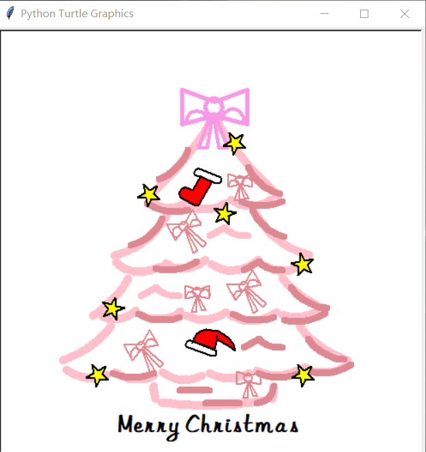 Christmas tree python, turtle, pygame version Programmer Sought