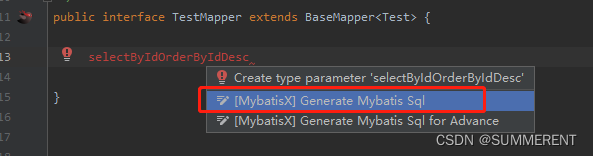 IDEA好用插件：MybatisX快速生成接口实体类mapper.xml映射文件