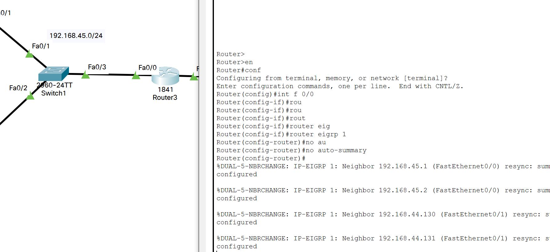 路由交换技术EIGRP基本配置_进入eigrp协议进入全局CSDN博客