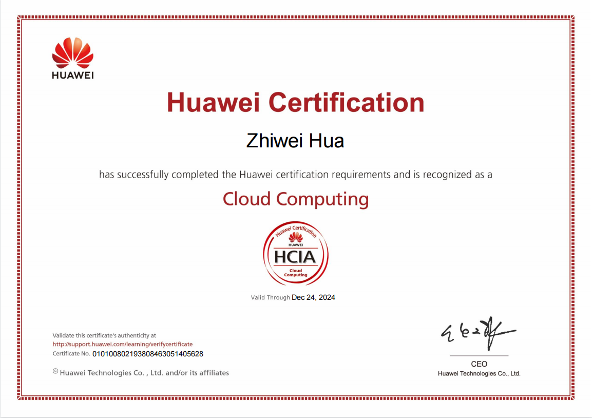 华为HCIA Cloud Computing 华为HCIA考证笔记（已获取该证书）