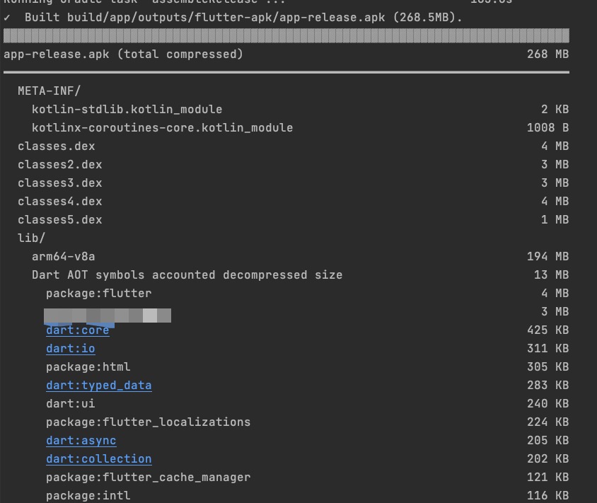 Flutter项目包大小分析及优化