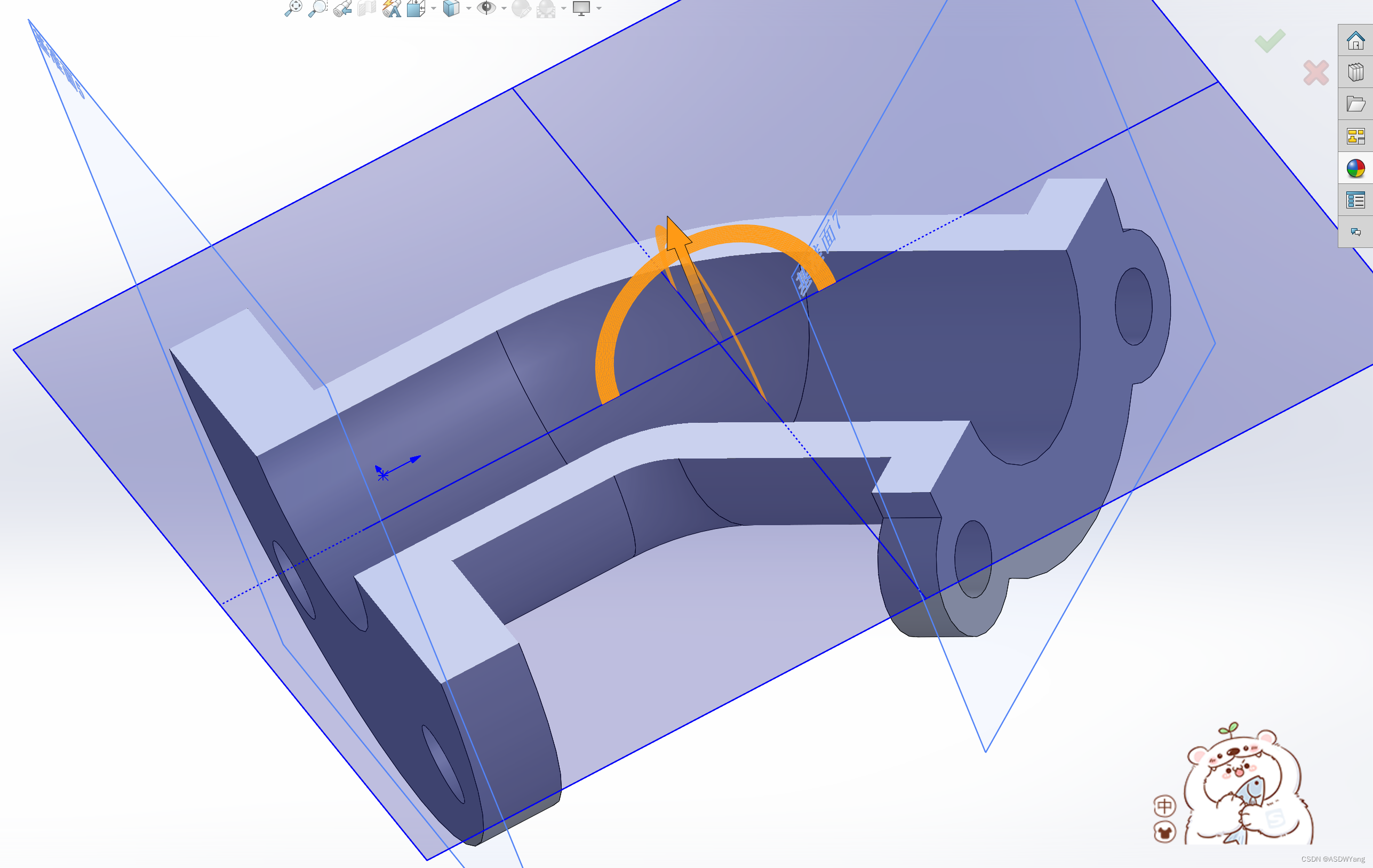 SoildWorks学习(5)---入门了_soildworks切面的虚线怎么画-CSDN博客