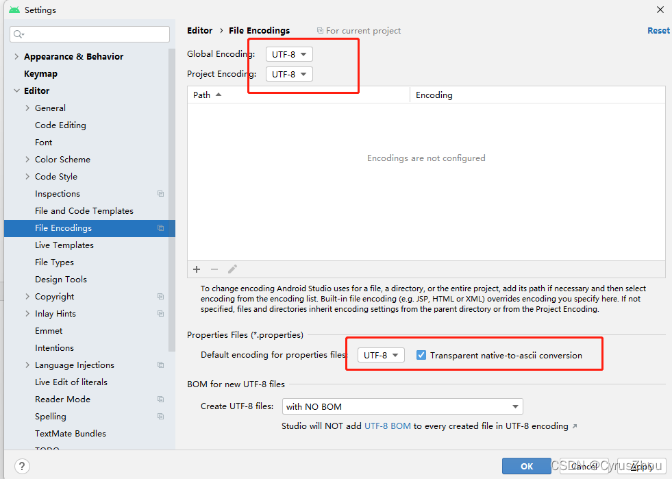 Android Studio UTF 8 Android studio utf 8